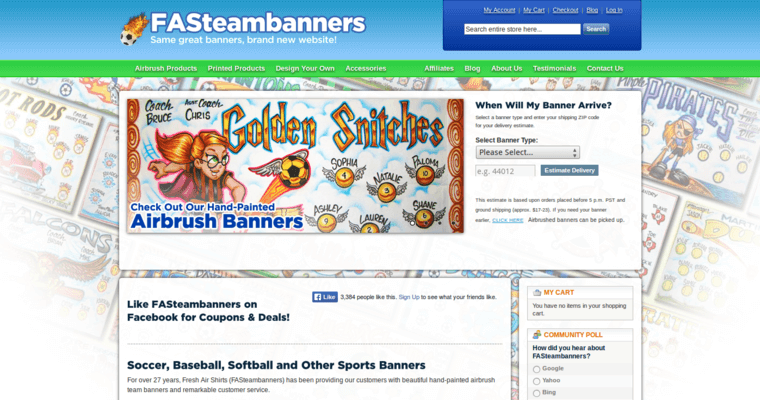 Home page of #5 Best Banner Prints Agency: Fasteam banners