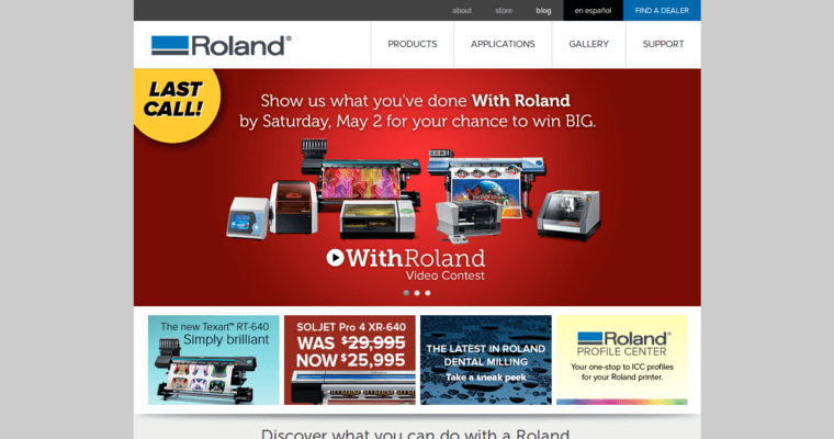 Home page of #9 Leading Banner Printing Business: Roland DGA Corporation