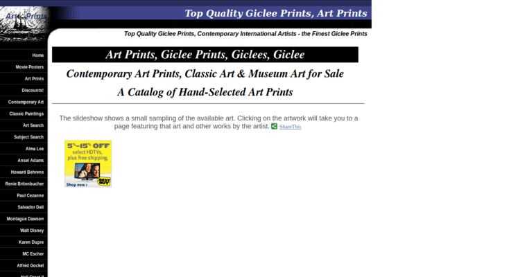 Home page of #9 Best Giclee printing Agency: PixelatedPalette.com