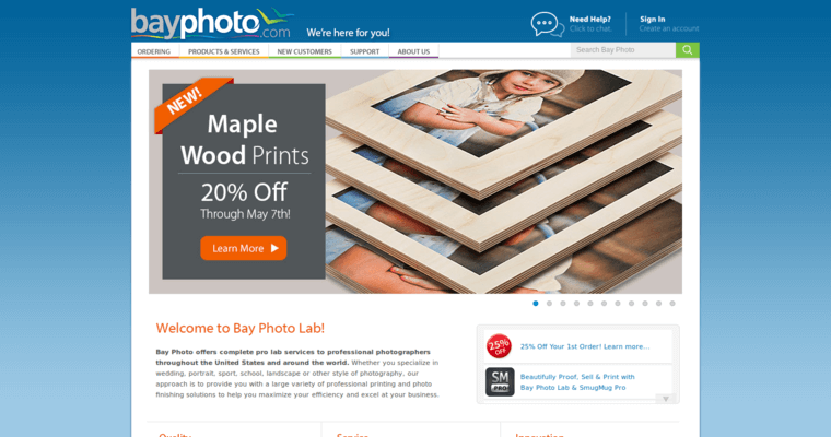 Home page of #4 Leading Metal Printing Firm: Bay Photo Lab