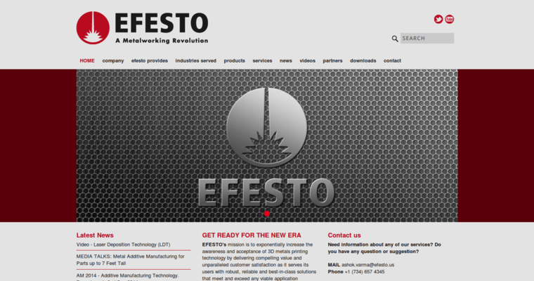 Home page of #3 Best Metal Prints Agency: EFESTO