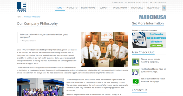 Company page of #6 Best Wood printing Company: Epilog Laser