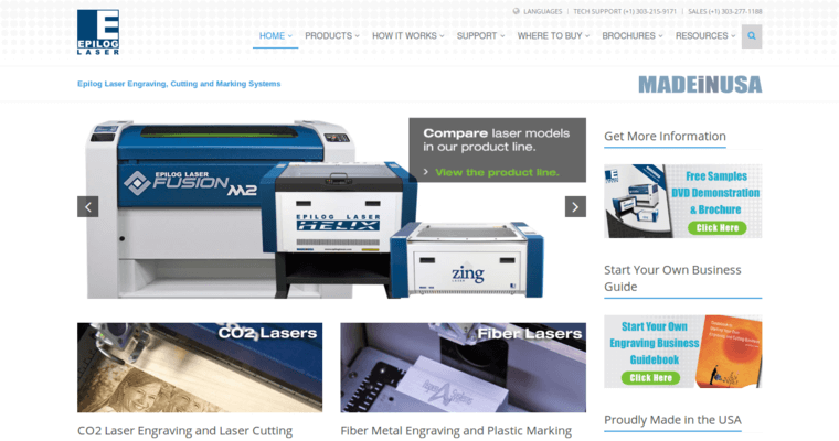 Home page of #6 Leading Wood printing Company: Epilog Laser