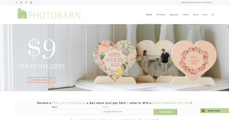 Home page of #5 Leading Wood printing Agency: Photo Barn